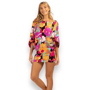 Trina Turk Cover Up Swim Dress in Gemini Print | NWT Size M